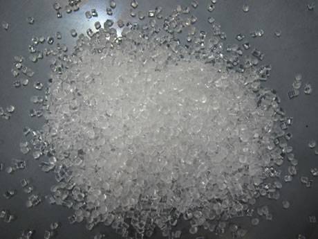 There is a pile of PFSA ion exchange resin particles.