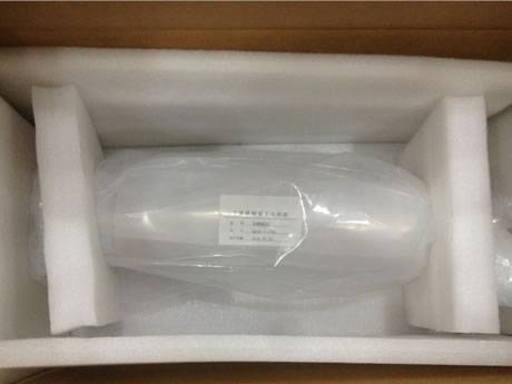 There is a proton exchange membrane roll wrapped with plastic film put into a carton.
